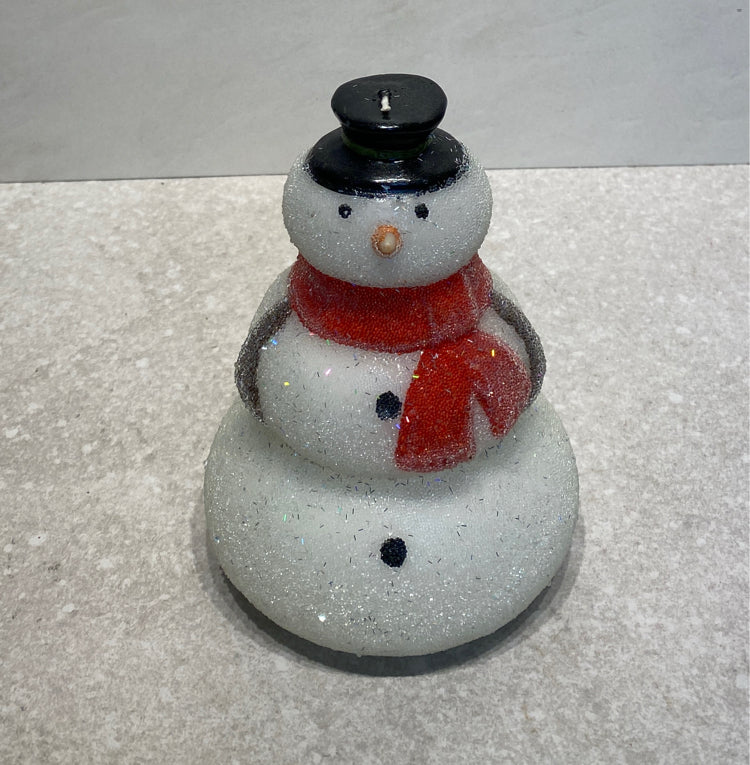 Snowman Candle