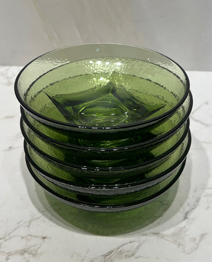 Set of 5 Green Bowls
