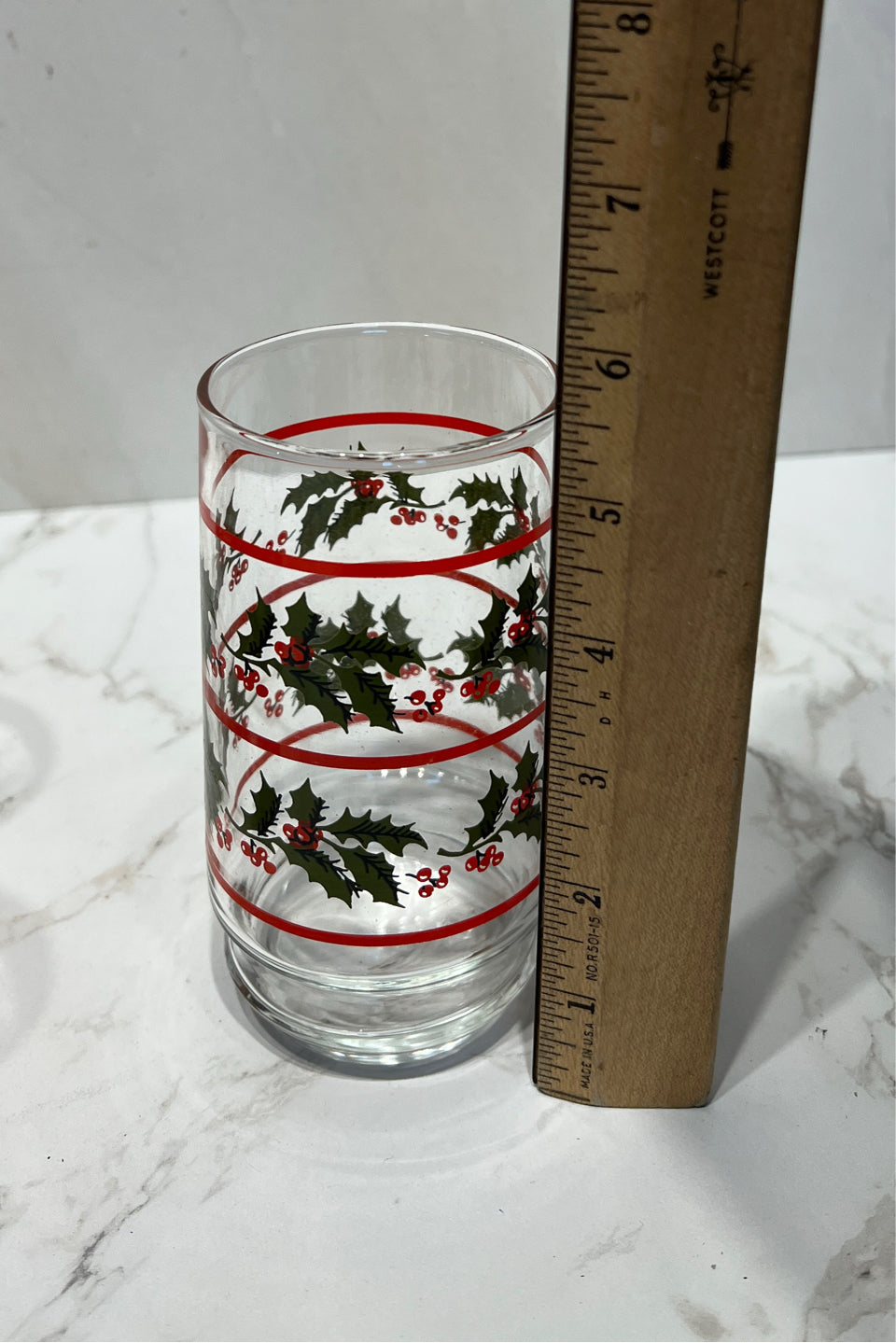 Set of 6 Christmas Glasses