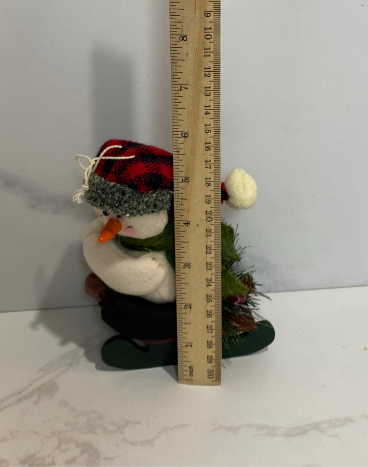 Snowman On Sled