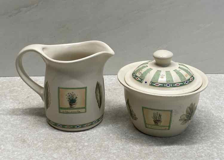 Pfaltzgraff Sugar and Creamer