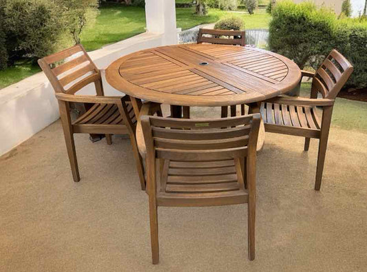 Teak Table and 4 Chairs