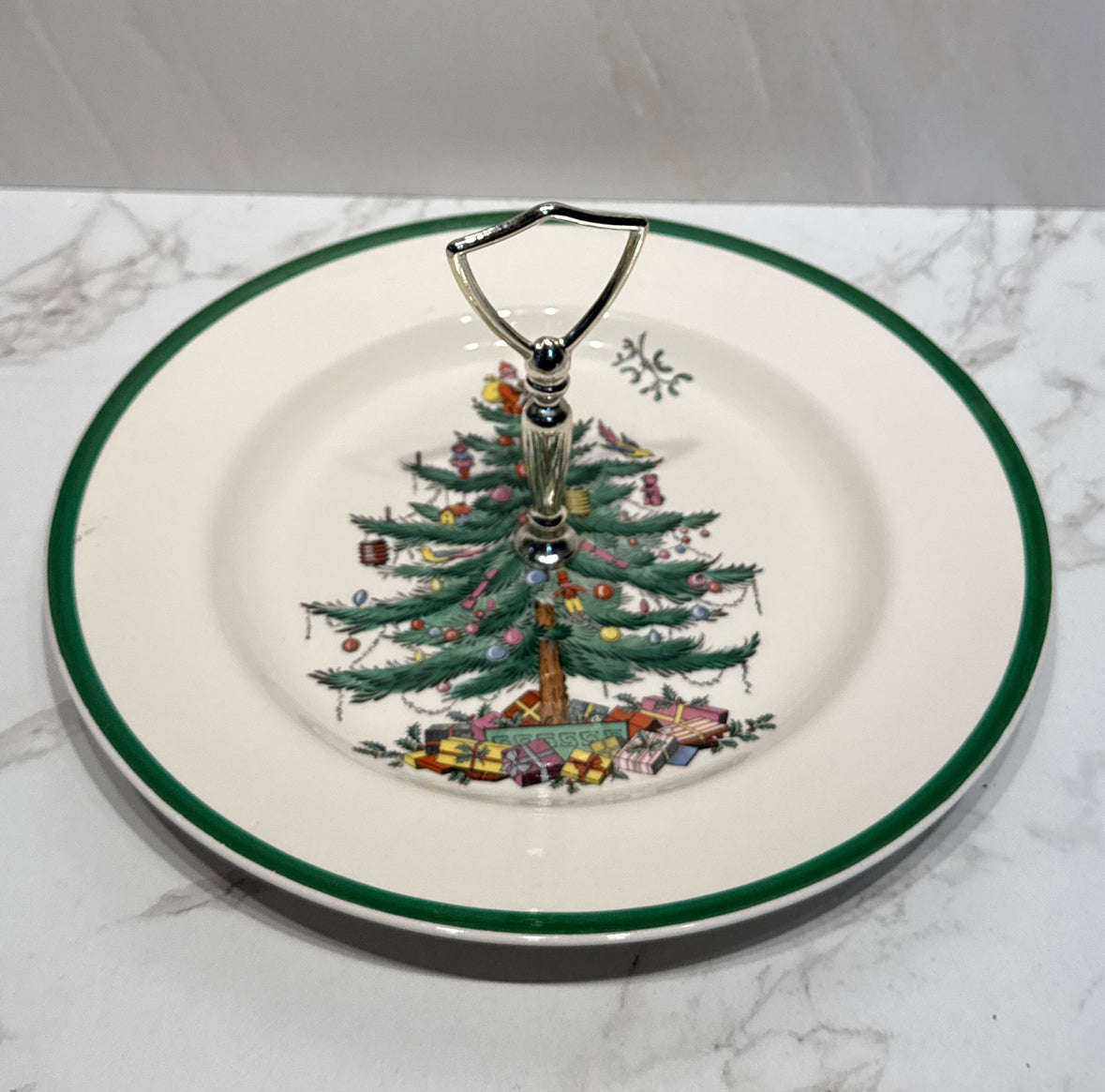 Spode Christmas Handled Plate