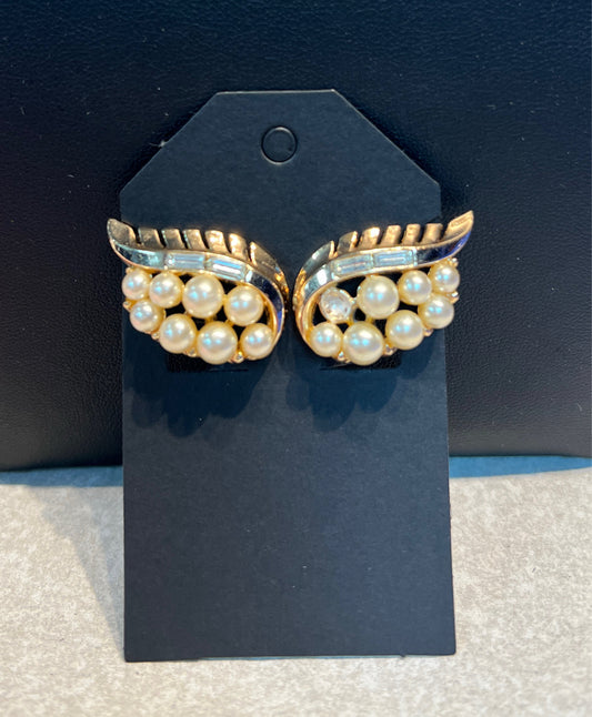 Trifari Clip On Earrings