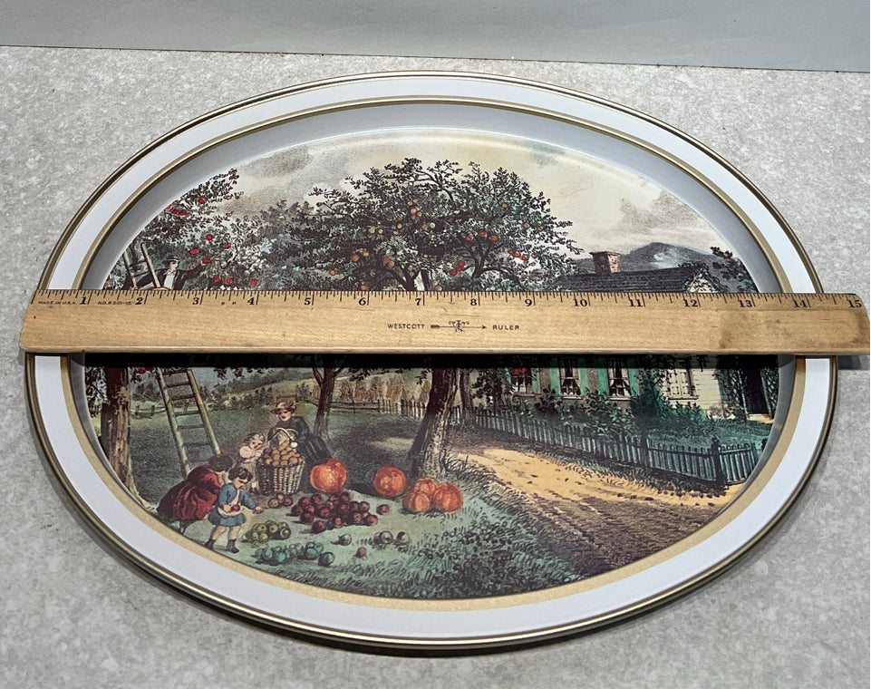 Currier and Ives Tray