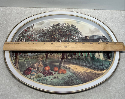 Currier and Ives Tray