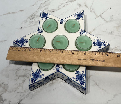 Blue Delft Candleholder