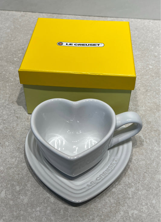 Le Creuset Heart Mug With Underplate