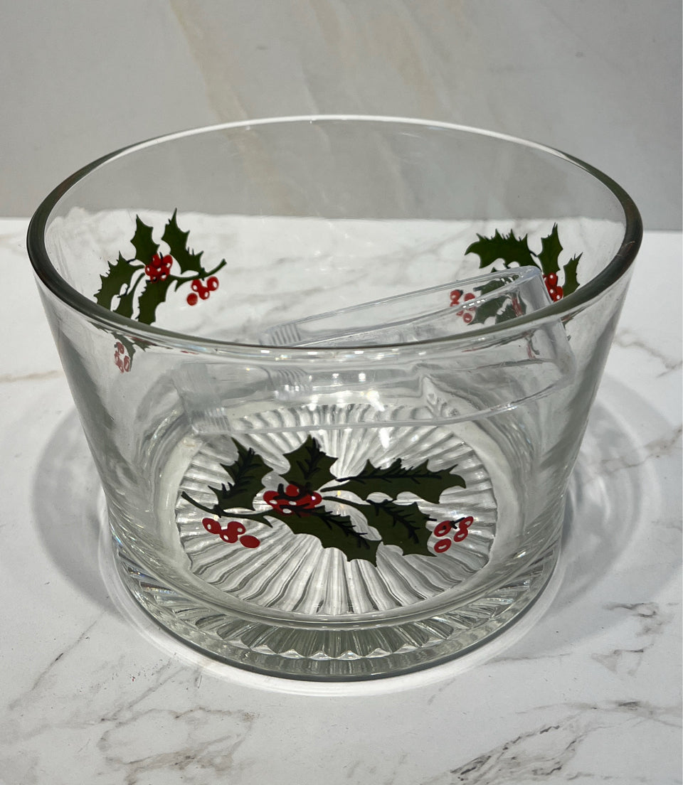 Ice Bucket With Tongs