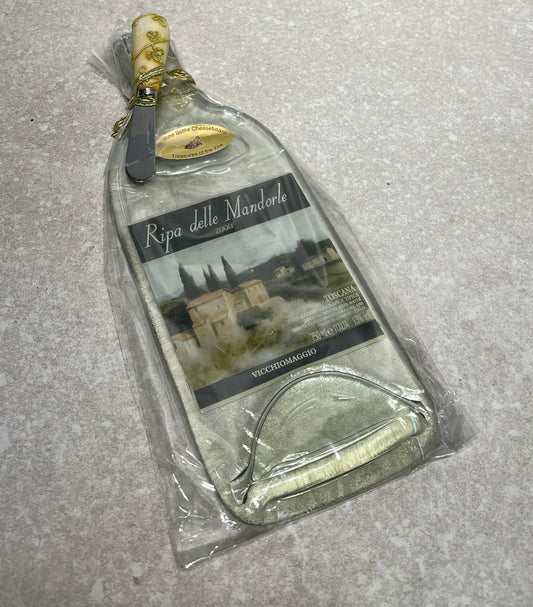 Wine Bottle Cheese Board