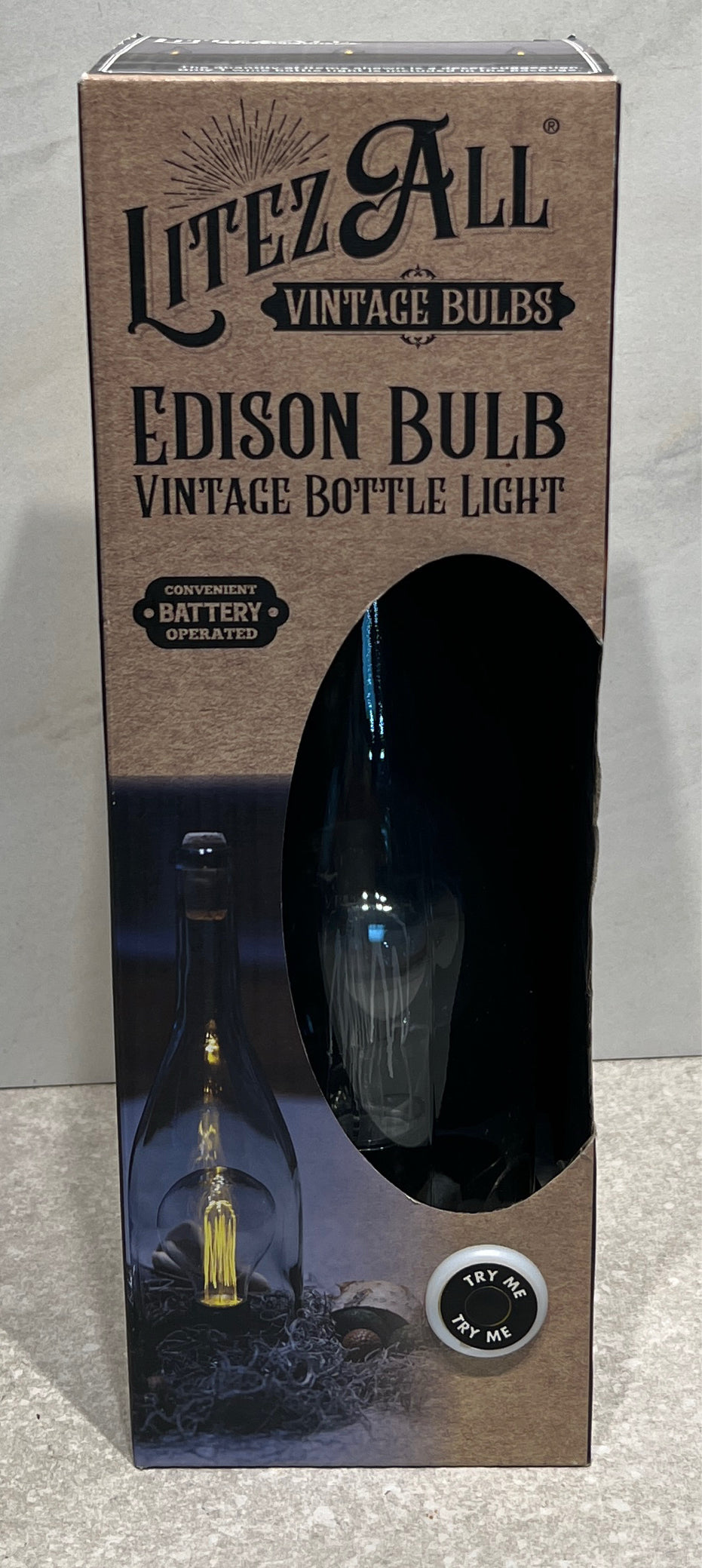 Edison Bulb Bottle Light