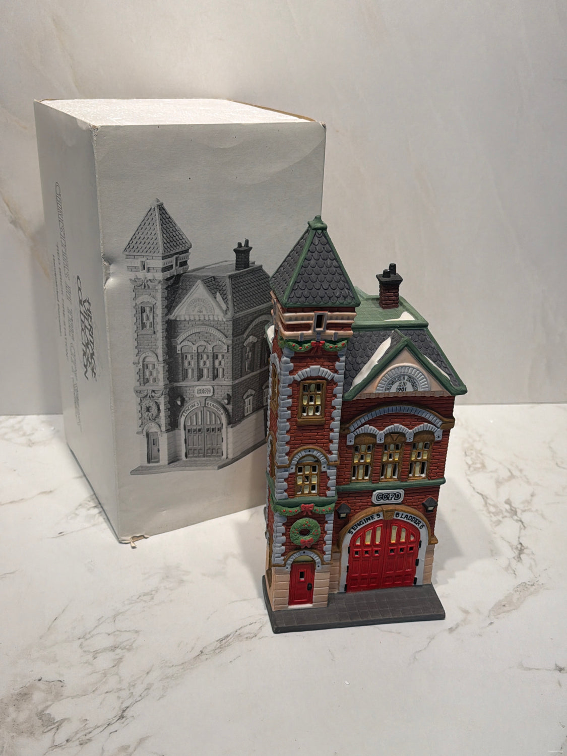 Dept. 56 Red Brick Firestation