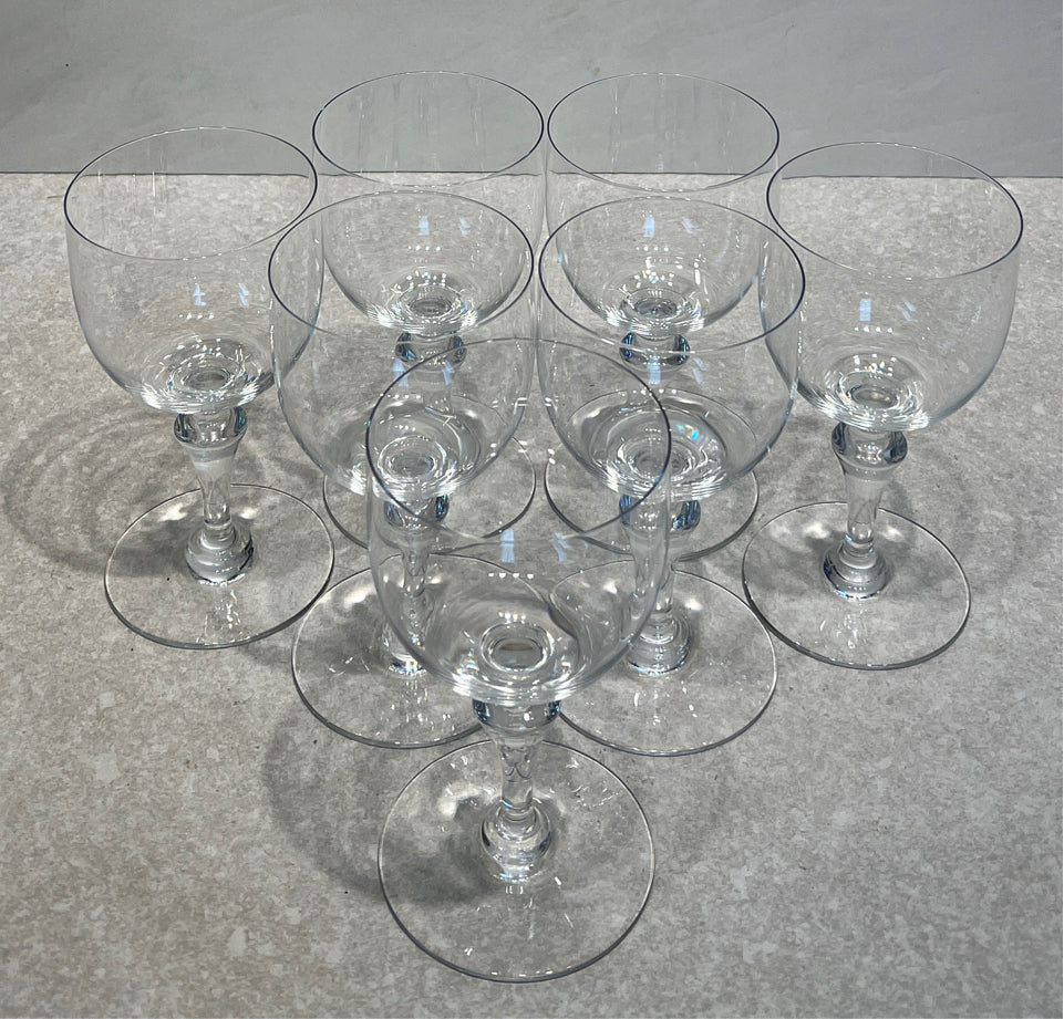 Set of 7 Baccarat Normandie Glasses