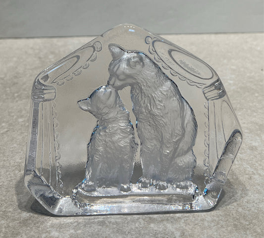Glass Cat Decor