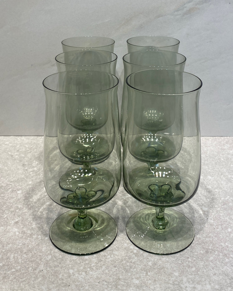 Lenox Green Mist 6  Ice Tea Glasses