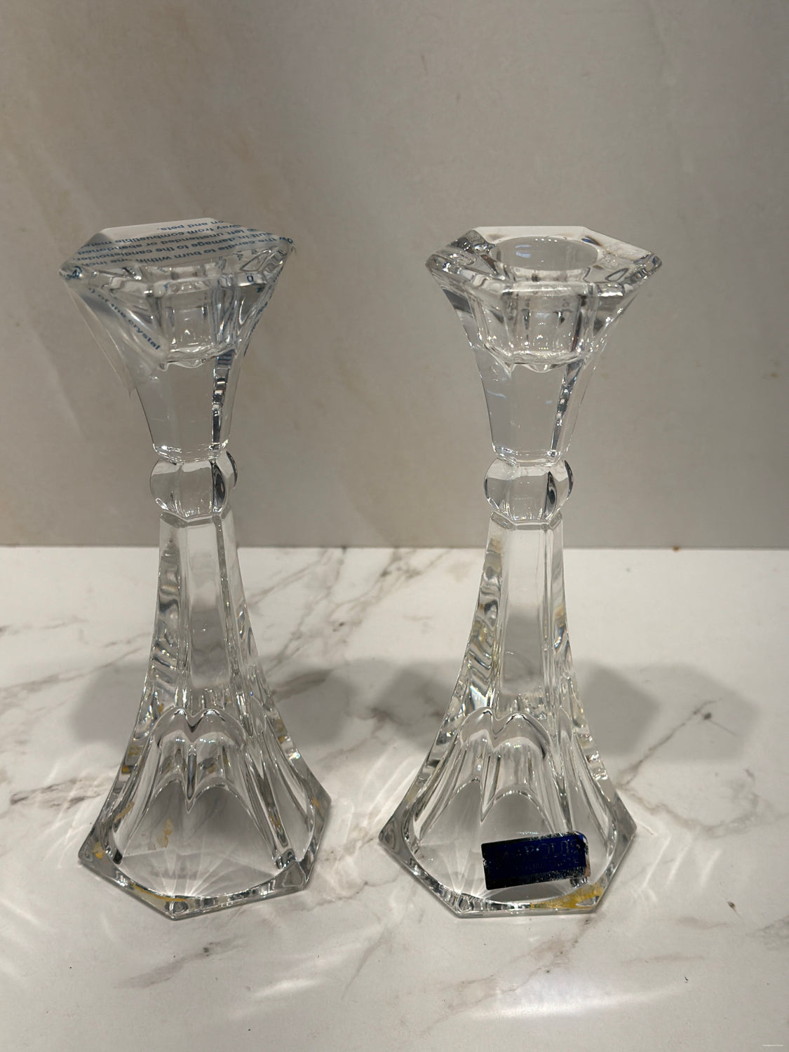Marquis Waterford Pair Of Candle Holders