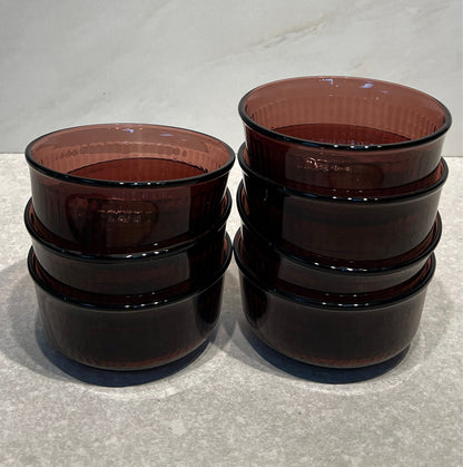 Set of 7 Purple Bowls