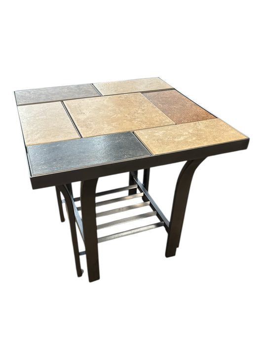 Antigo tile And Metal Side Table
