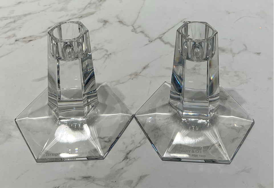 Set of 2 Tiffany & Co. Candleholders