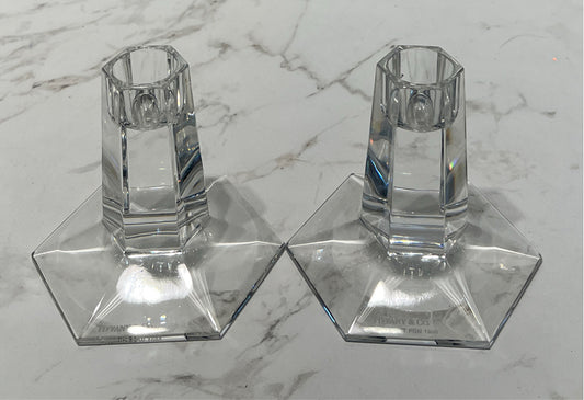 Set of 2 Tiffany & Co. Candleholders
