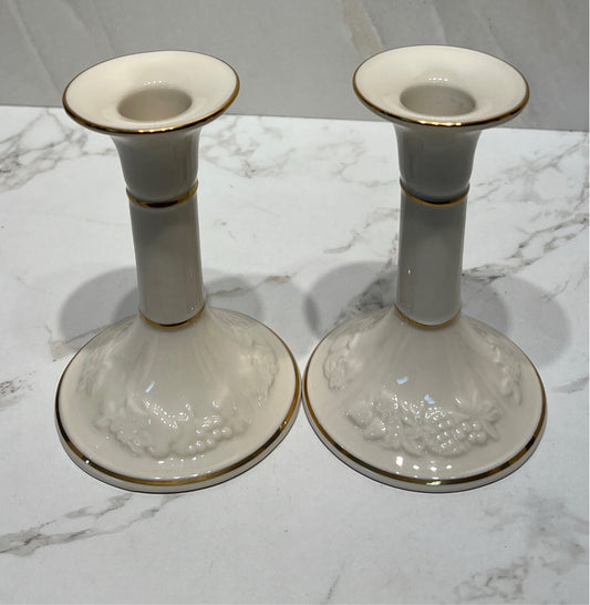 Set of 2 Lenox Candleholders