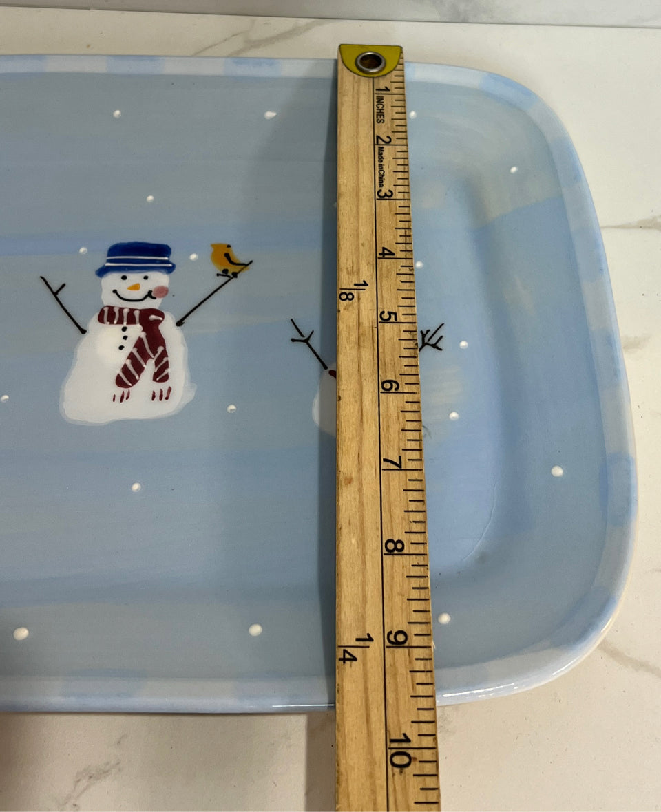 Heartstone Snowman Platter