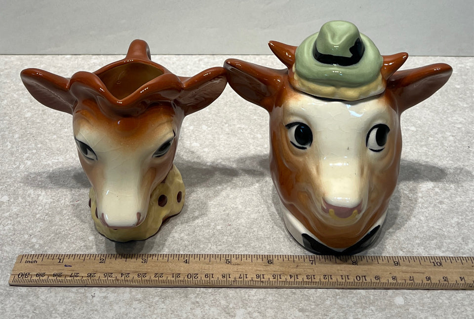 Elsie and Elmer Sugar and Creamer