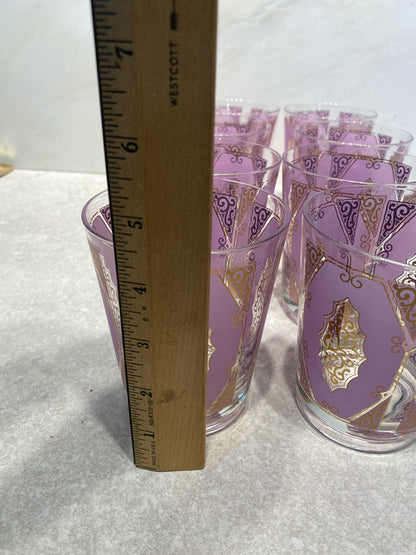 Set of 8 Purple Glasses