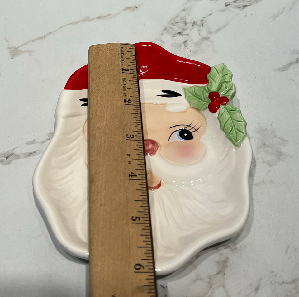 Vintage Santa Plate