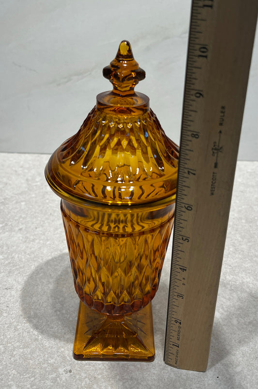 Indiana Glass Covered Jar
