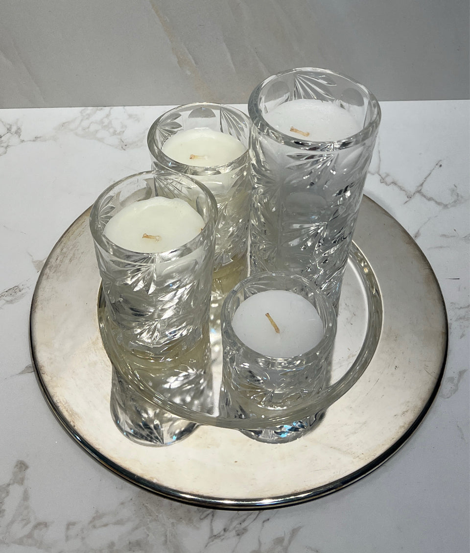 Candles With Tray