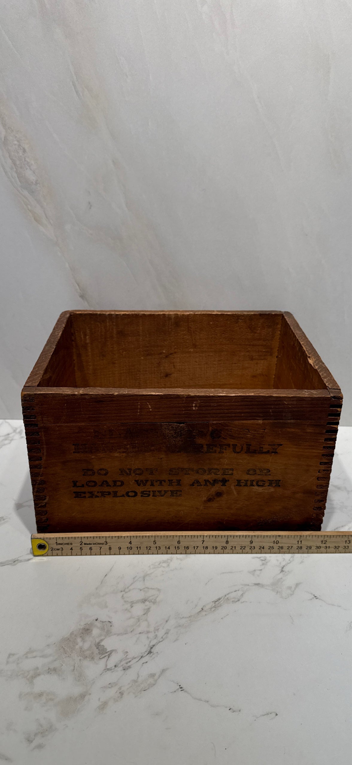Blasting Caps Wooden Box