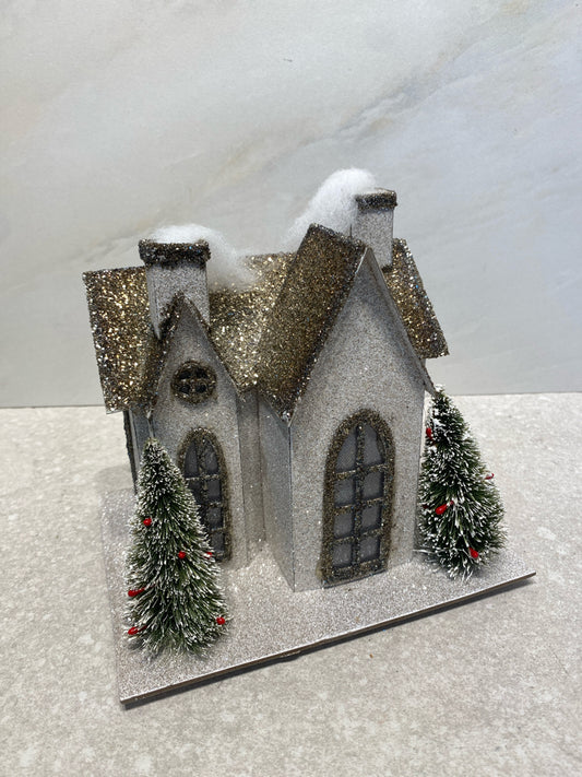 Pottery Barn Glittery House