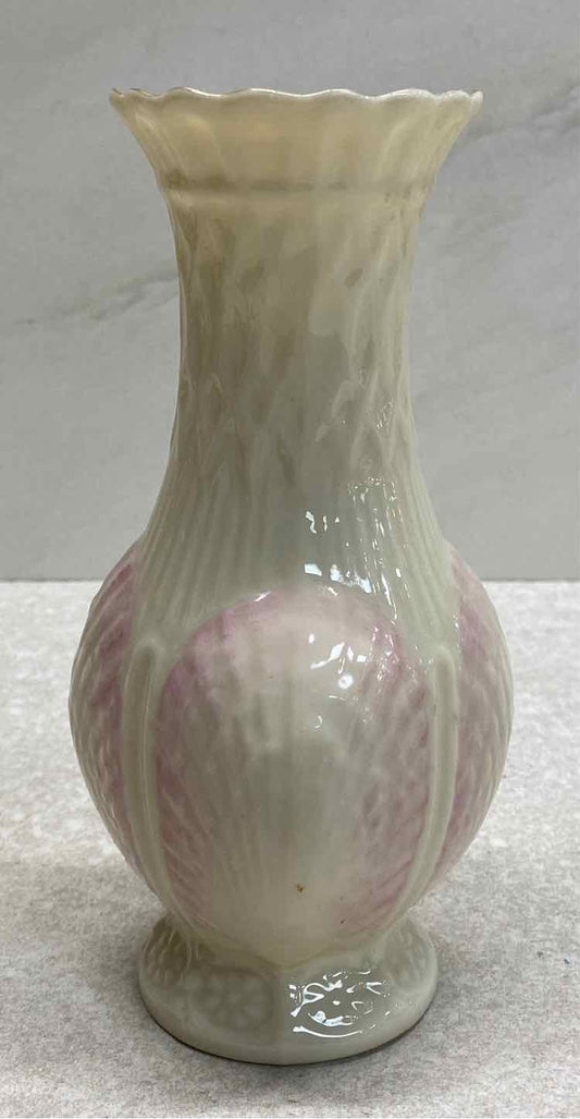 Belleek Shell Vase