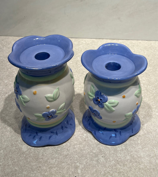 Set of 2 Pfaltzgraff Candleholders