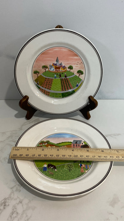 Set of 2 Villeroy And Boch Plates