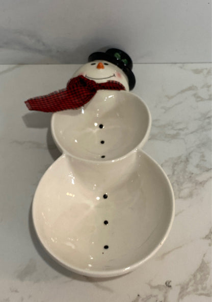 Snowman Dish
