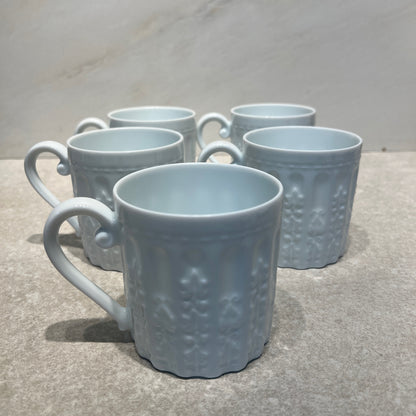 Set of 5 Bernardaud Louvre Mugs