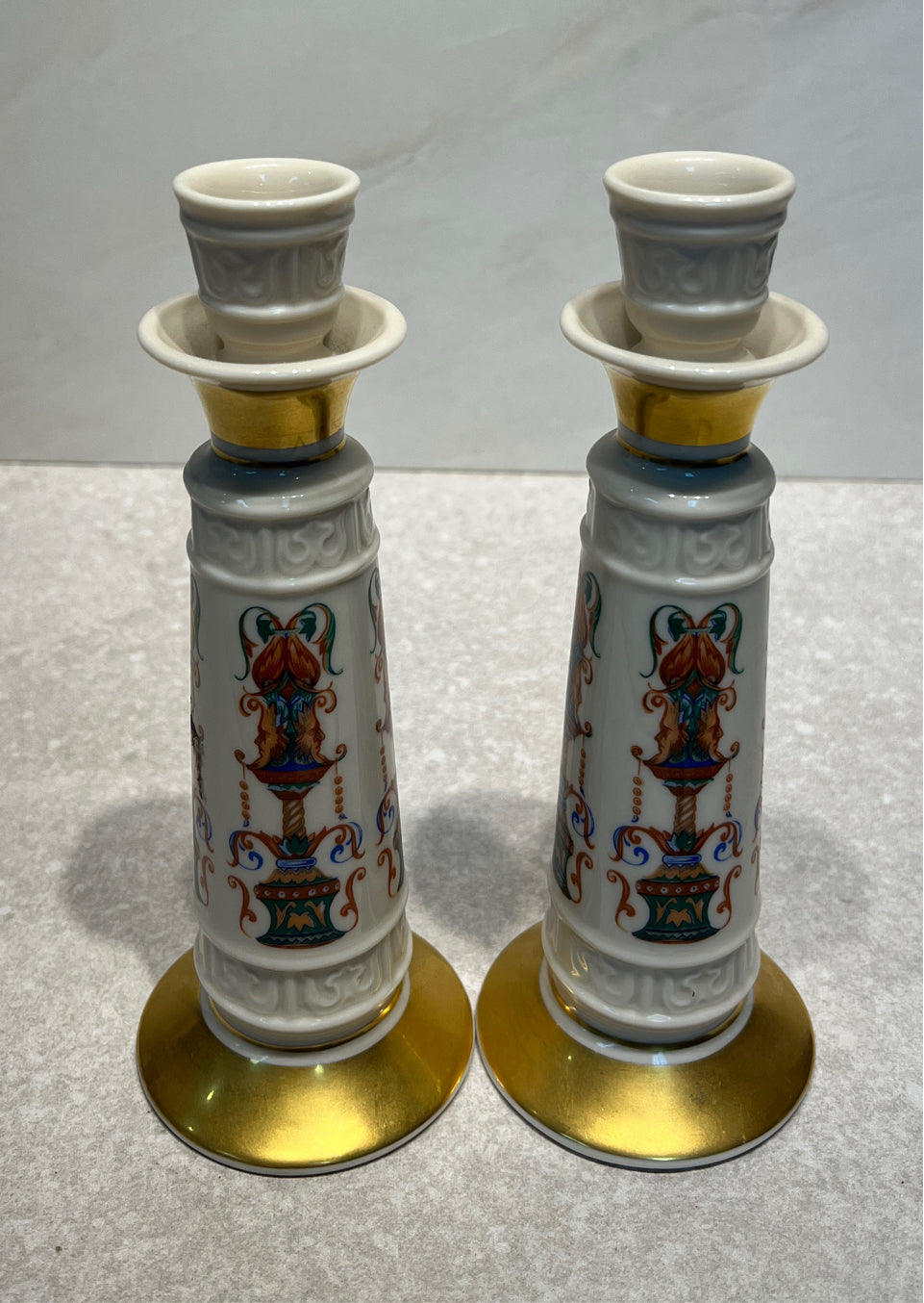 Pair Of Lenox Candle Holders