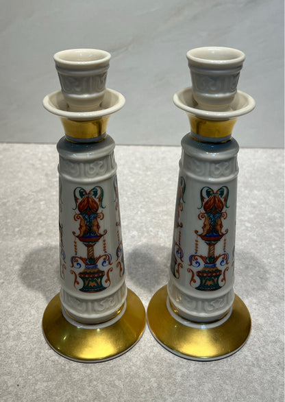 Pair Of Lenox Candle Holders