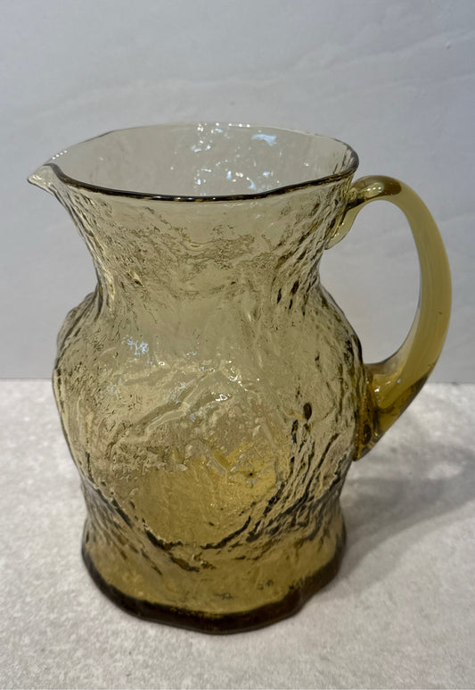 Morgantown Crikle Glass Pitcher