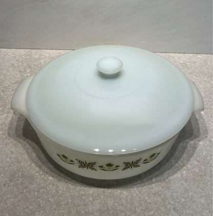 Fire King Covered Casserole