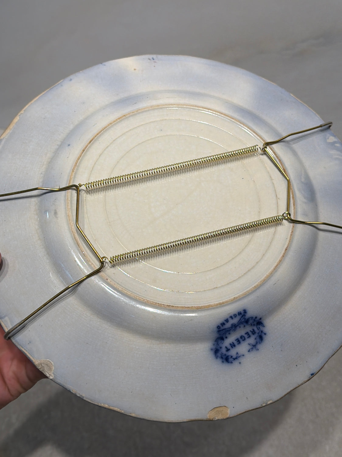 Regent Flow Blue Plate As-Found 10"