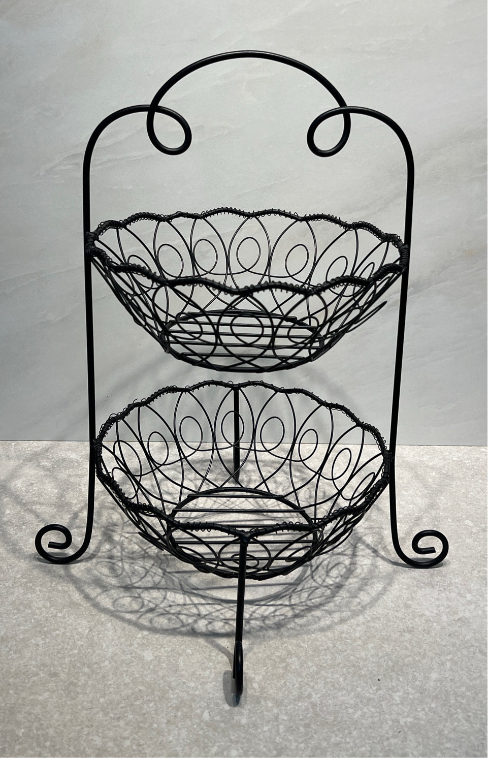 2 Tier Metal Basket