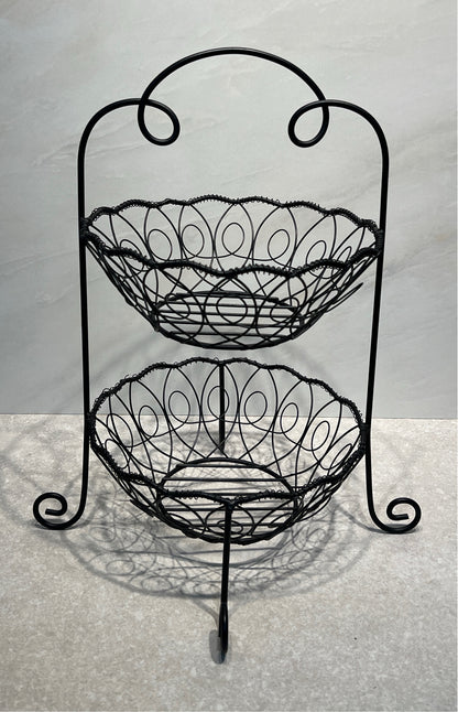 2 Tier Metal Basket