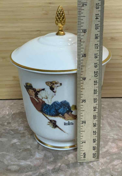 Norman Rockwell Covered Jar