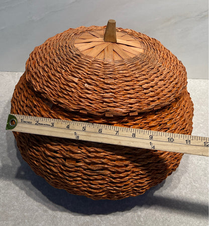 Covered Pumpkin Basket