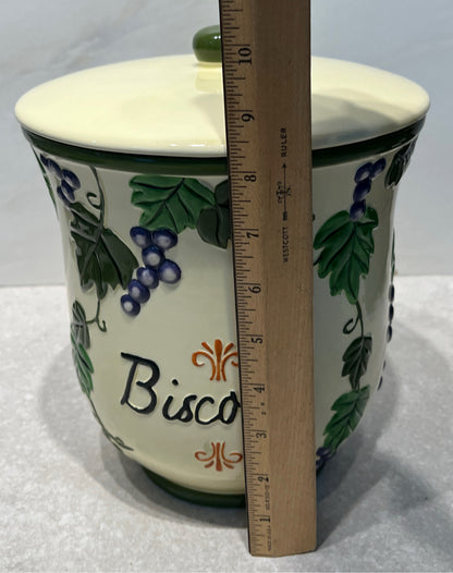 Biscotti Covered Jar