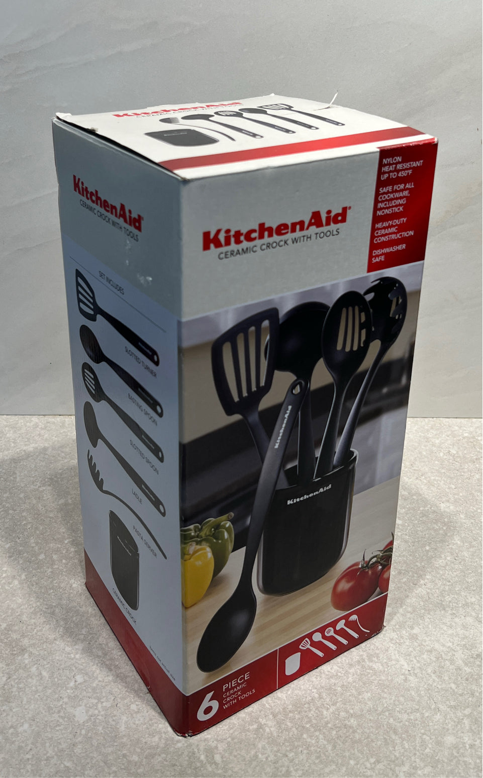 Kitchen Aid Utensil Jar With Tools