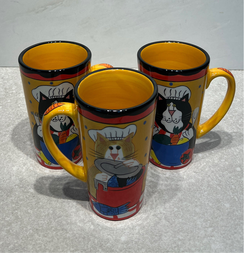 Set of 3 Catzilla Mugs